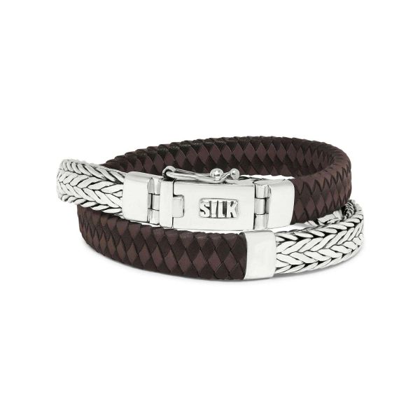 362BBR Armband Zwart-Bruin ALPHA Collectie