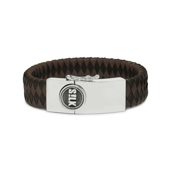 811BBR Armband Zwart-Bruin Heren ALPHA Collectie