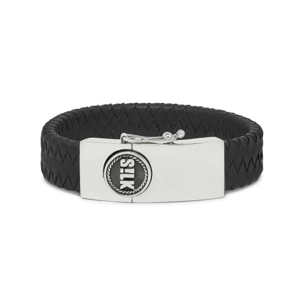 811BLK Armband Zwart ALPHA Collectie